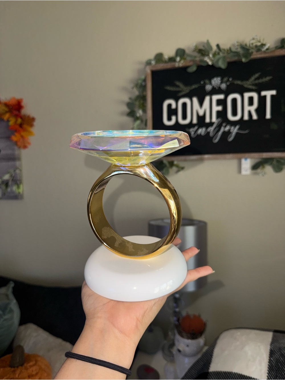 Bath & Body Works three wick candle ring holder